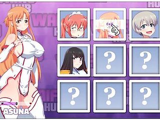Waifu Hub [hentai Parody Game Pornplay ] Ep.1 Asuna Porn Couch Casting