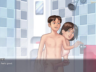 Stepmom Gets Surprise By His Massive Cock In The Shower - Summertime Saga 37 By DarkCookie - 3D Hentai Porn Game