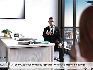 Julia Blows Her Boss for Master Degree Recommendation