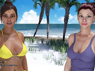 Sultry blonde with a big booty plays PC games