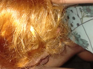 Falling into the mouth on the cock