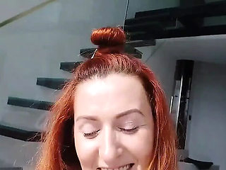 Horny Redhead Housewife GinnaGg Hairy Pussy Solo Amateur HD