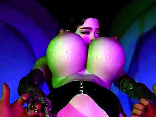 Bigboobs Cyber Goddess with Curves - 3D Animation Hentai