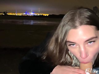 Russian Girl Sucks Hot Cock In The Bitter Cold