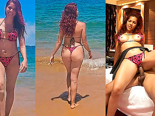 I fuck a Latina tourist on the beach in Brazil
