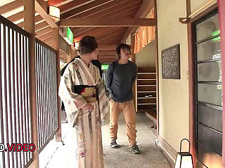 Aoi Mizuno Hot Outdoor Blowjob in Garden - Japanese Brunette Hardcore Sex