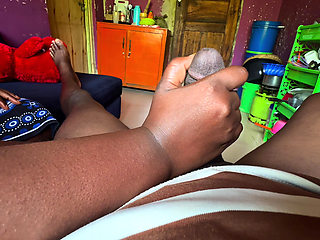 Hot BBW Gave Me a Handjob Then Sucked My Dick