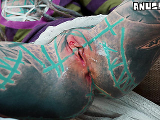 Intense Anal Fisting on Tattooed Babe - Hole Stretching Madness