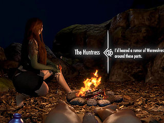 Werewolf Girl Is Riding Cock on Top - Skyrim Hentai Parody