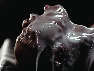 Interracial sex session with bukkake ending for black milf