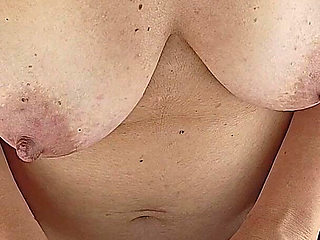 Sexy Brunette Doing Naked Chores Around the House.