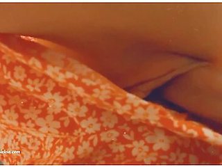 Hidden Sex With Nude Pussy Under Skirt. Close-up. Real Amateur