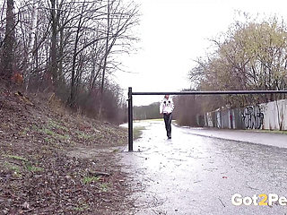 Wet Look Pulled Down by Got 2 Pee where girls come to piss