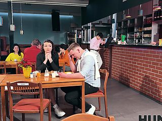 Alexander Tda and Charlotte Grey in a wild cuckold toilet session