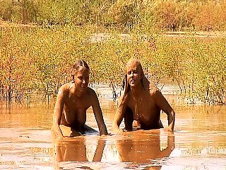 An awesome blond woman with big boobs part1