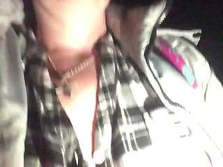 Got My Tits Out to Try and Cool Down Whilst Walking at Night