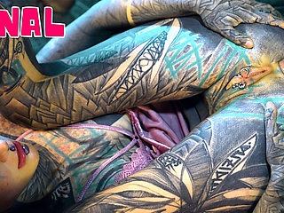 Bwc Security Caught a Tattooed Girl Fucking Her Pussy so Good so He Fuck Her Anal