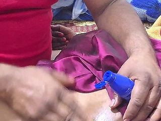 Applying Coconut Oil to Fuck Stepsister's Pussy with Thick Cock