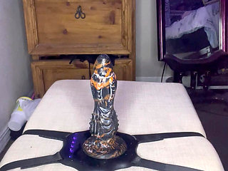 Riding my fantasy dildo and loving it