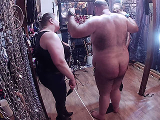 Part 2:- Domina Satana punishes Booboo in a CBT clamp with BlackBerryMILF