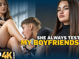 Hot Czech MILF Mommy Tests Young Boy in Bed - Di Devi Dominates Liam Salvatore HD