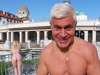 A couple, including the stunning Mina Von D, enjoys a passionate vacation together