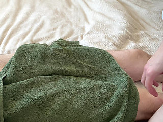 Massage Ended with a Happy Ending with Cum on the Stomach