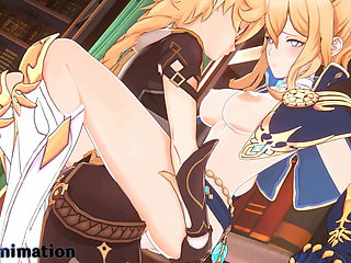 Genshin Impact Jean has hot sex in her office