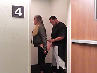 See-Through Leggings Slut Gets Dick Hard in Public Blowjob