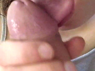 He Cums on My Face, Stains My Hair with His Semen, It's an Intense Blowjob