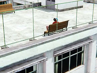 Jinx Rips a Man's Cock in Public - Lol Jinx Park Bench Handjob