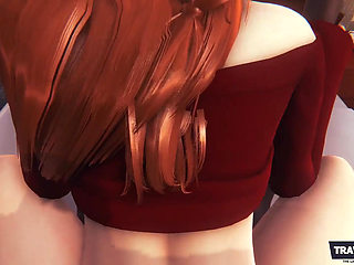 Threesome with Redhead Stepsister and Brunette Stepmom