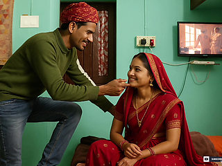 Indian Rajsthani Village Stepsister Hot Romantic With kiss By -Wife2