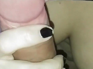 Cuck's First Bi Blowjob - Wife's Fertile Ass Tease & Huge Facial Cleanup No Vaginal Fuck