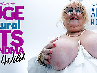 74 Year Old Masturbating, Huge Tits Granny Alicia Noble Climaxes When She's Alone And Horny