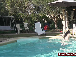 Join the Girls for a Sizzling Game of Strip Volleyball