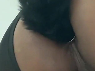 Bent Over Pushing Tail Butt Plug Deep in My Arsehole