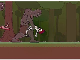 Pixel Baddy Gets Bred And Mind Broke By Huge Orc Cock - Car Toon