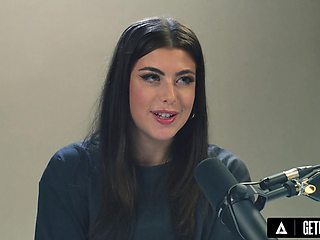 Brunette Alice Miller Stripteases Before Fingering Her Pussy to Explosive Orgasms in Close-Up Solo