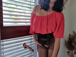 Femdom Pantyhose Thighjob (GERMAN FEMDOM JOI)