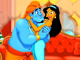 Princess Jasmine, Aladdin's Cuckolded Wife. Cartoon Parody
