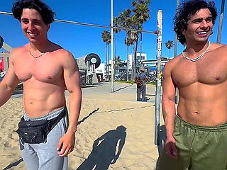 Beach Workout Becomes Threesome