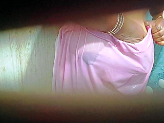 Huge boobs girl bathing and seducing her step brother when she came to know he is peeking her