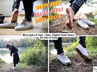 Dirty Feet and Dirty Shoes Soles - Dust, Mud & Pond Water for You to Lick - Mistress Julia