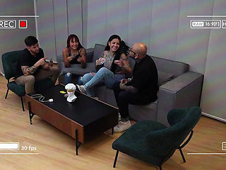 What a! I Fuck My Stepsister's Best Friend Through Ripped Jeans While We Play One