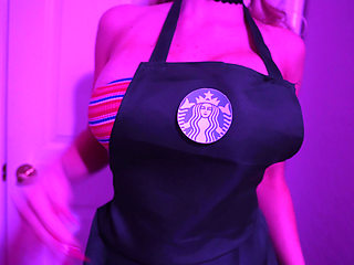 STARBUCKS BIMBO EMPLOYEE Gets FUCKED DURING SHIFT