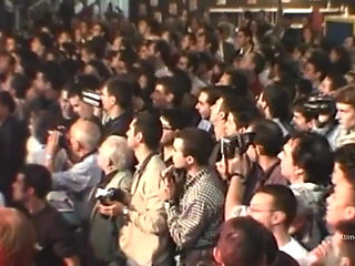 Nasty girl surrounded by excited men wildly gangbanged