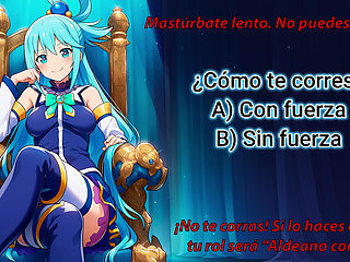 Spanish audio JOI. Take the hero quiz while jerking off! Will you be a warrior, a wizard, a ninja...?