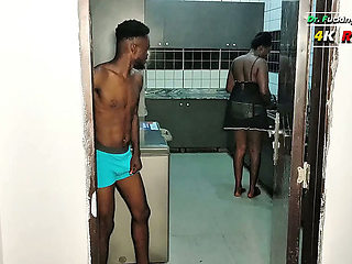 Curvy Ebony Stepsister Makes My Big Cock Hard