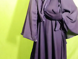 Beautiful Amena Bhabhi has sex indoors wearing a burqa and hijab